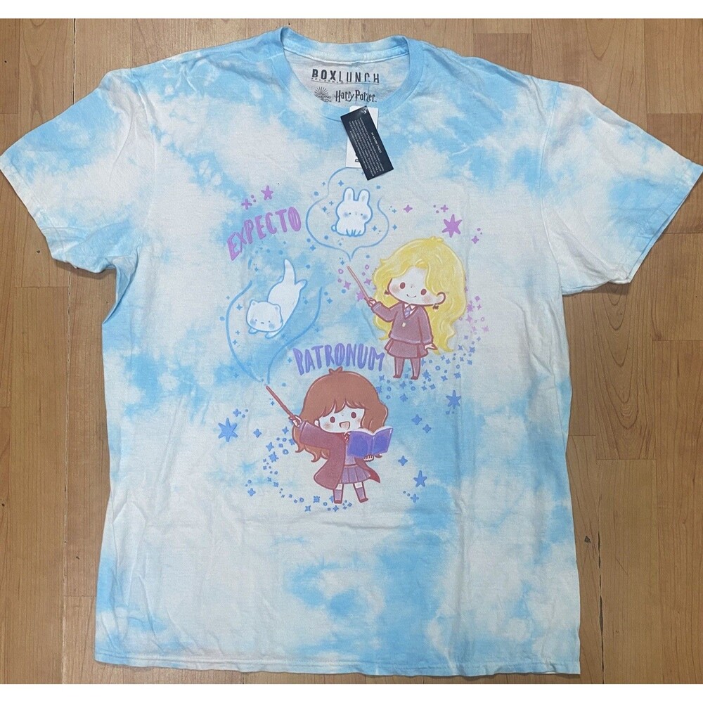 Harry Potter Wizarding World Expecto Patronum Women’s Medium Tie Dye Shirt